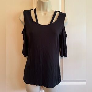 Venus S black blouse cut out sexy